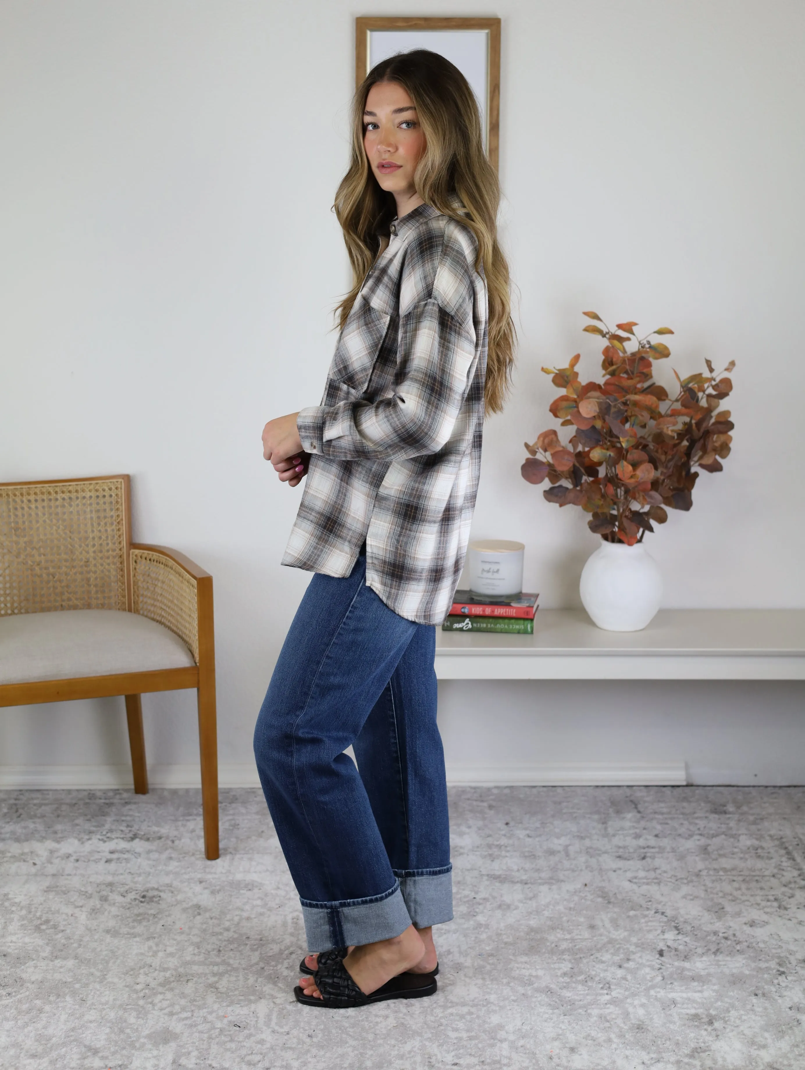 Sabrina Oversized Flannel Shirt