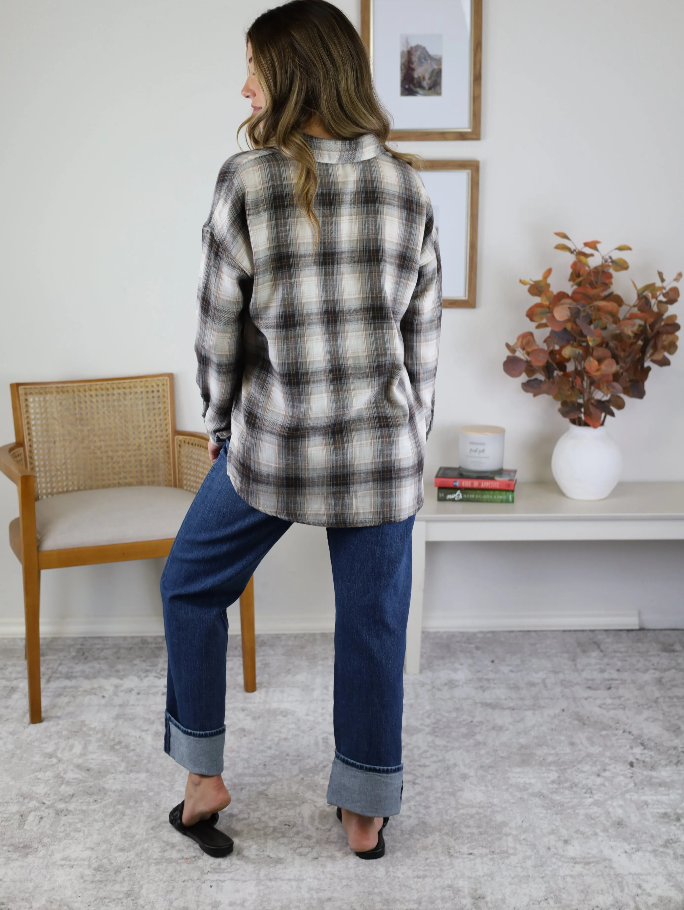 Sabrina Oversized Flannel Shirt