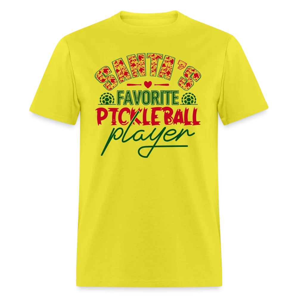 Santa's Favorite Pickleball Player T-Shirt