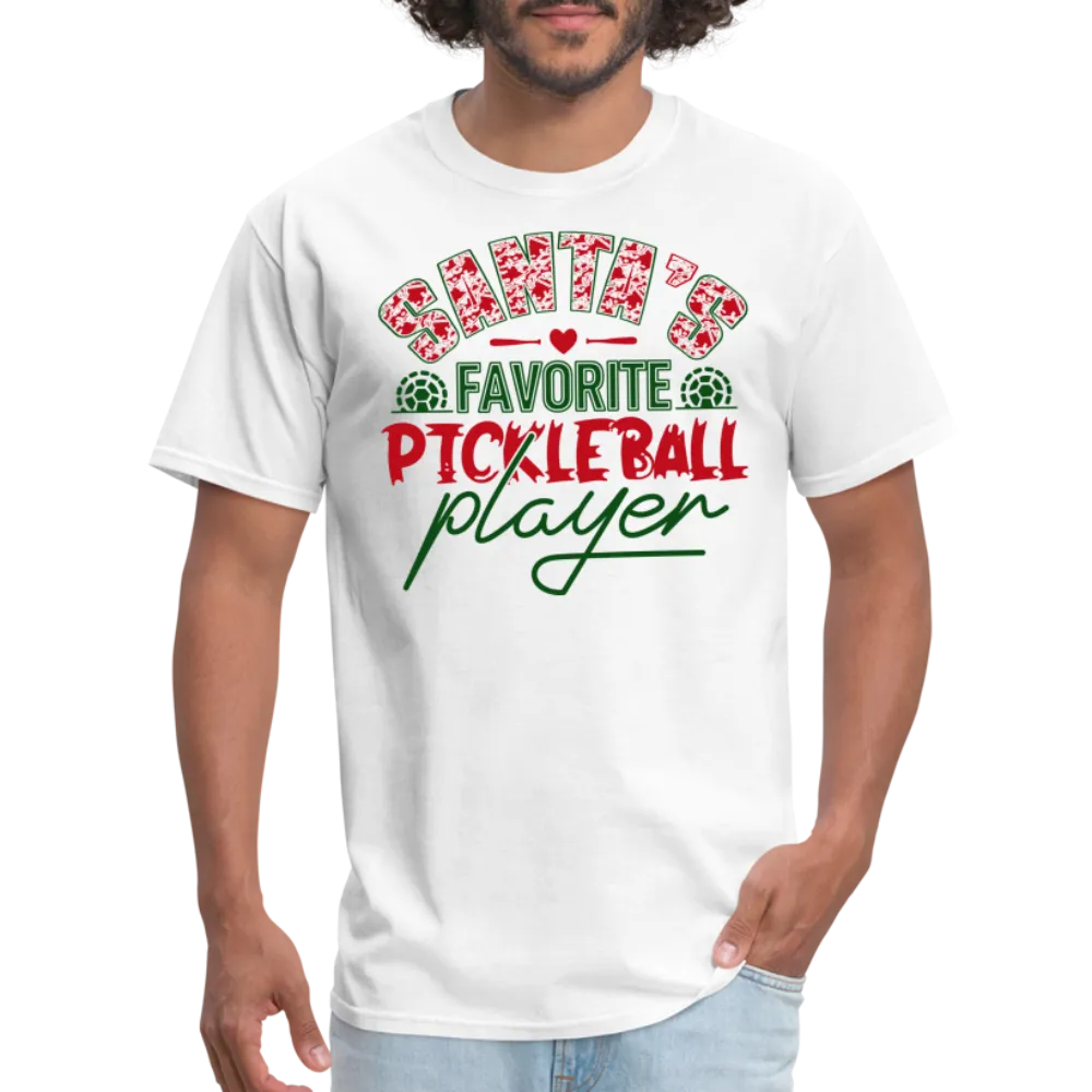 Santa's Favorite Pickleball Player T-Shirt