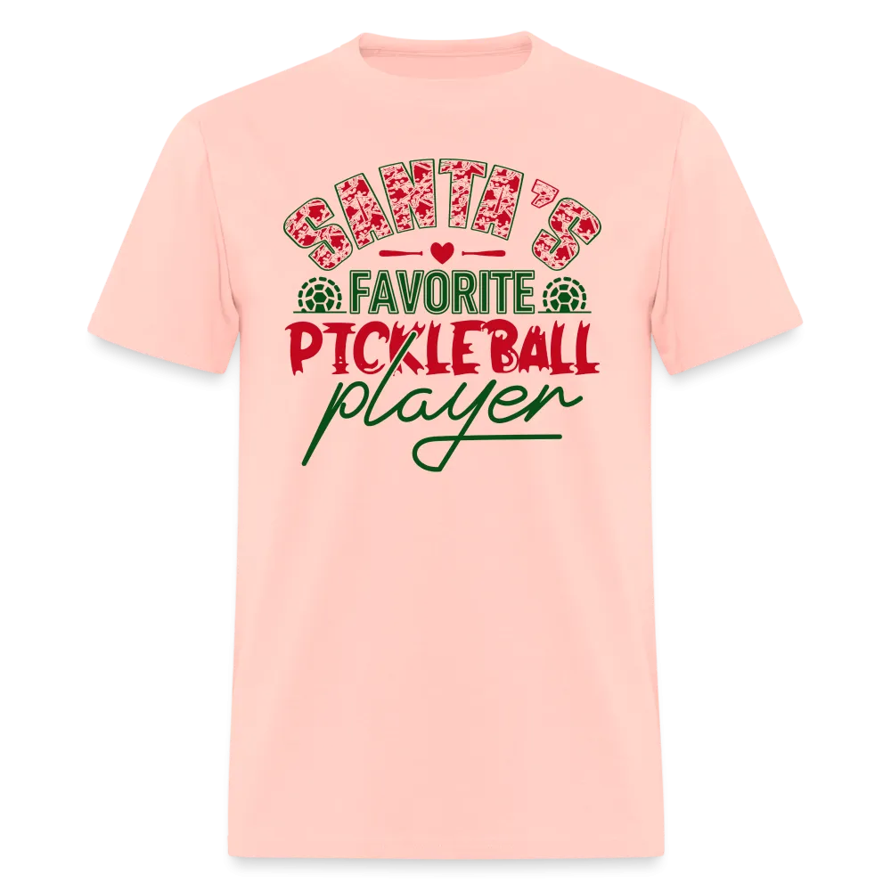 Santa's Favorite Pickleball Player T-Shirt