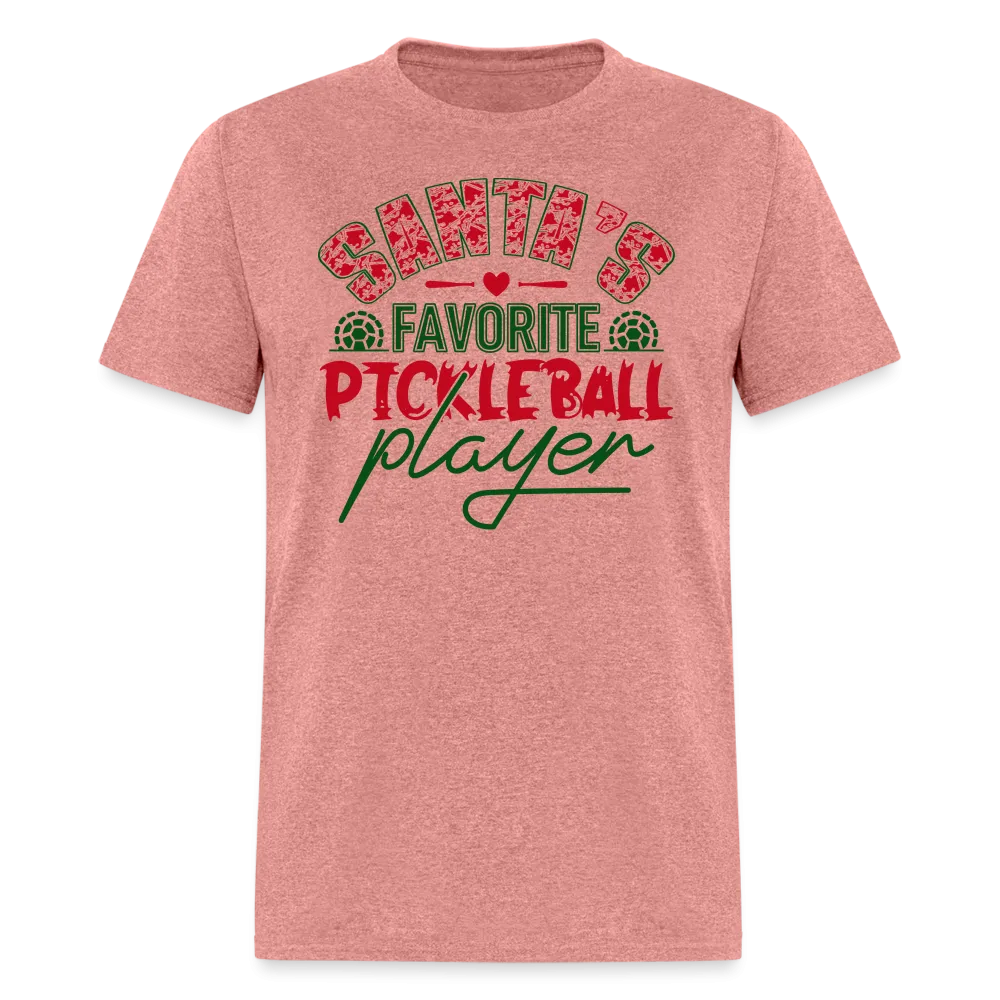 Santa's Favorite Pickleball Player T-Shirt