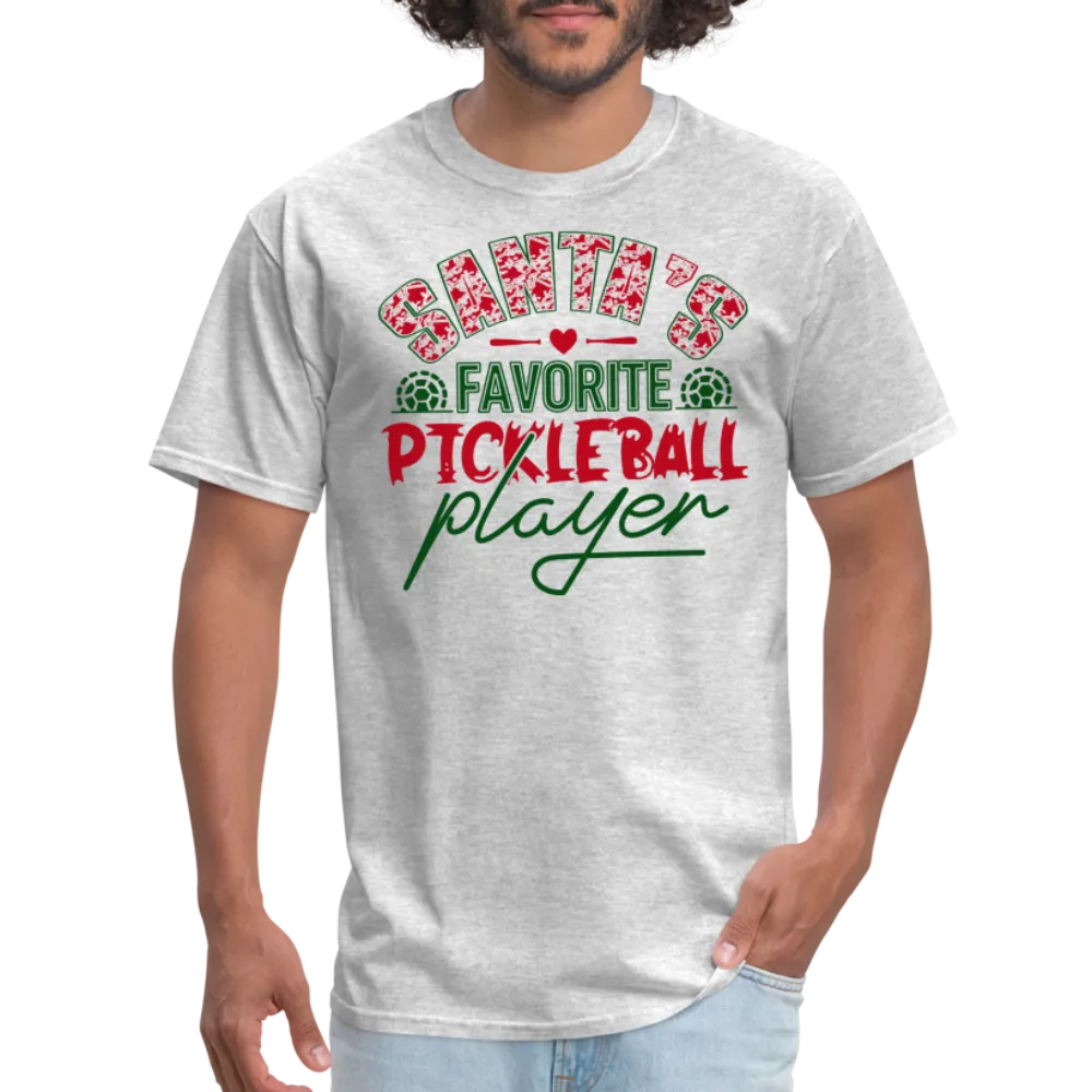 Santa's Favorite Pickleball Player T-Shirt