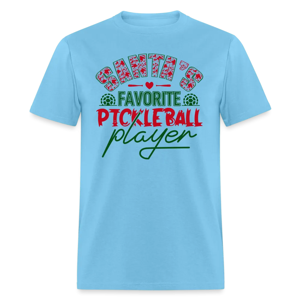 Santa's Favorite Pickleball Player T-Shirt