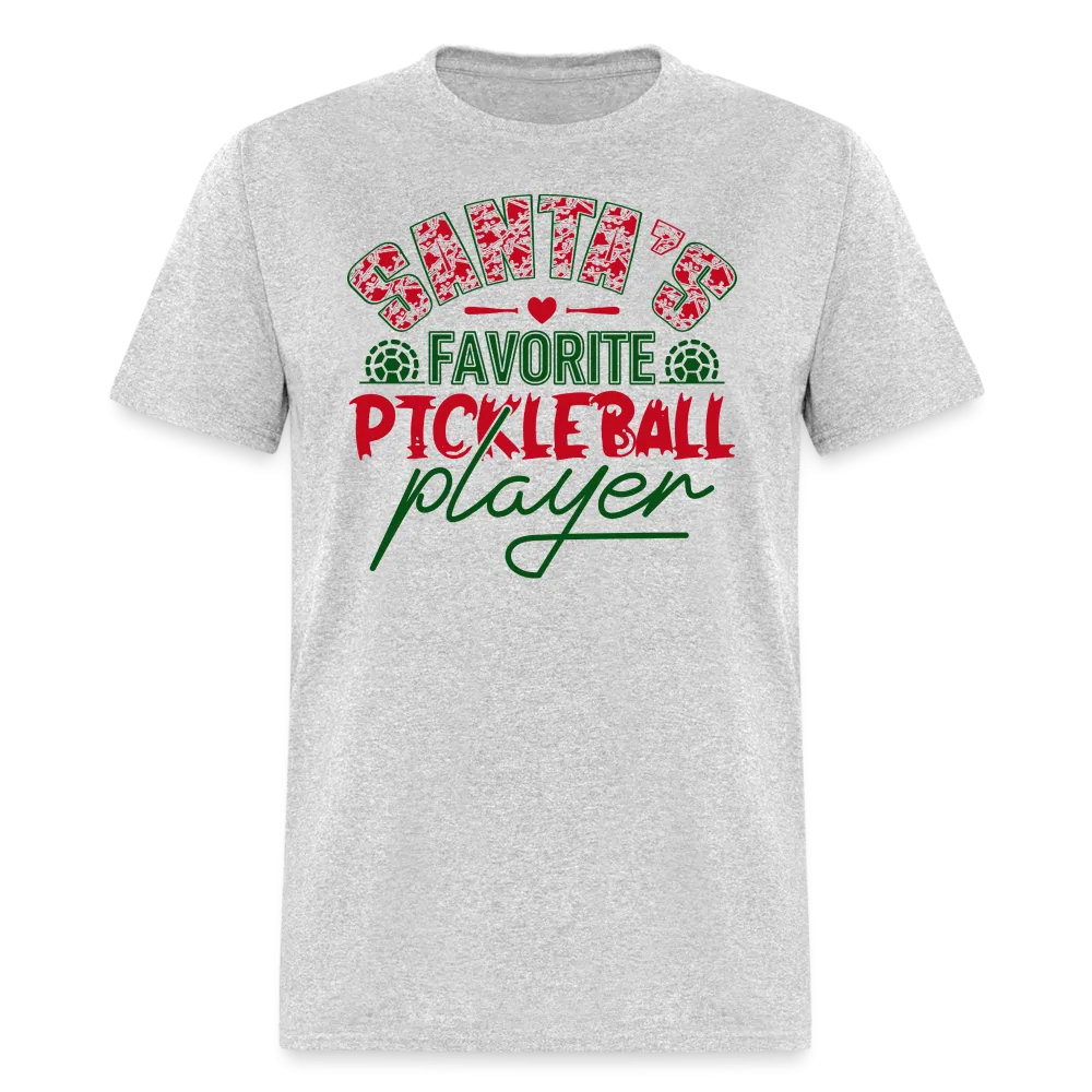 Santa's Favorite Pickleball Player T-Shirt