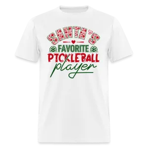 Santa's Favorite Pickleball Player T-Shirt