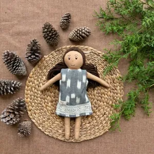 Single Doll- Jane- Cotton Fabric Toy- Warm