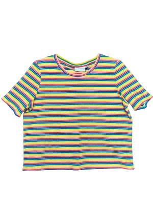 Size 16 - L.F. Markey Rodney Multi Stripe T-shirt