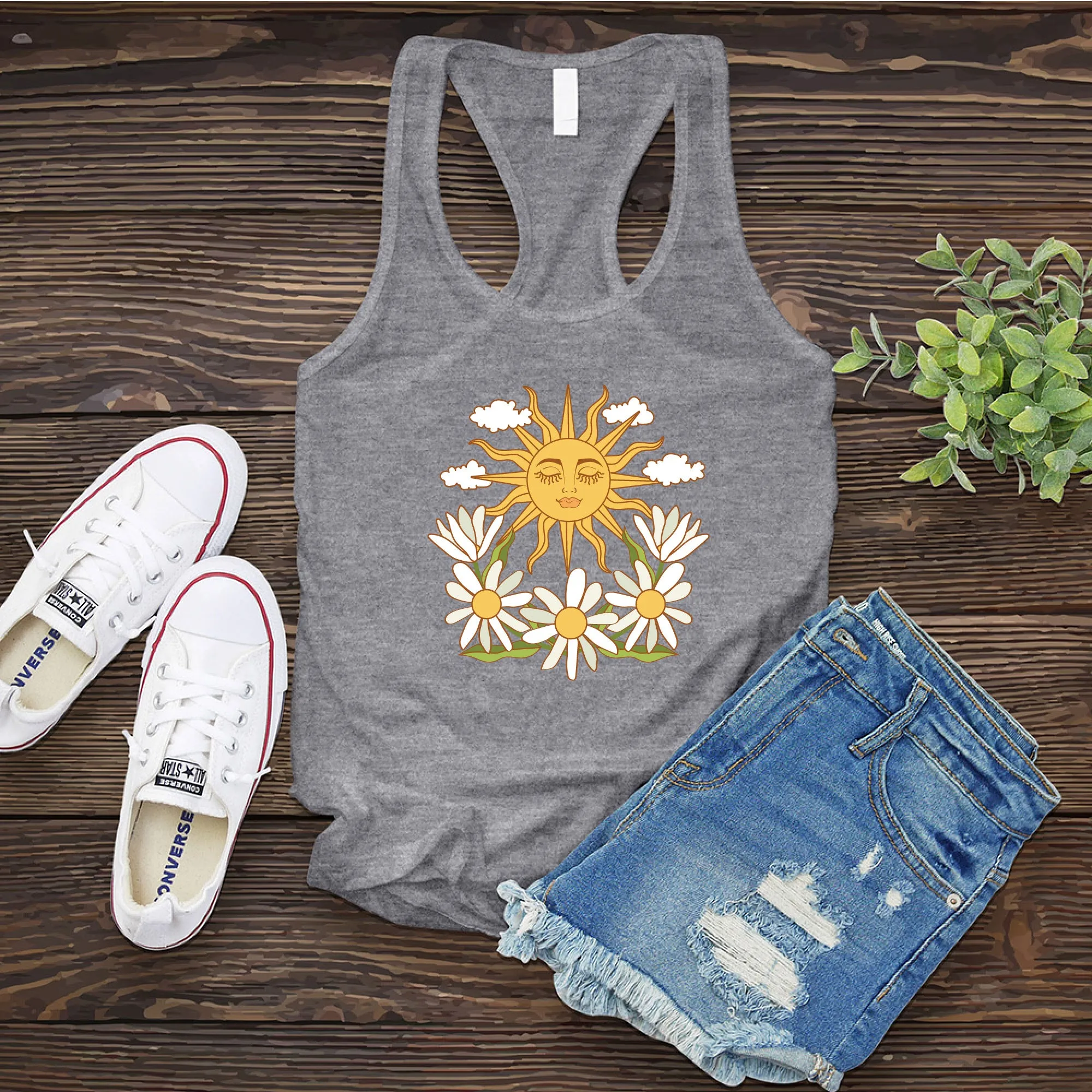 Smiling Daisy Sun Women's Tank Top