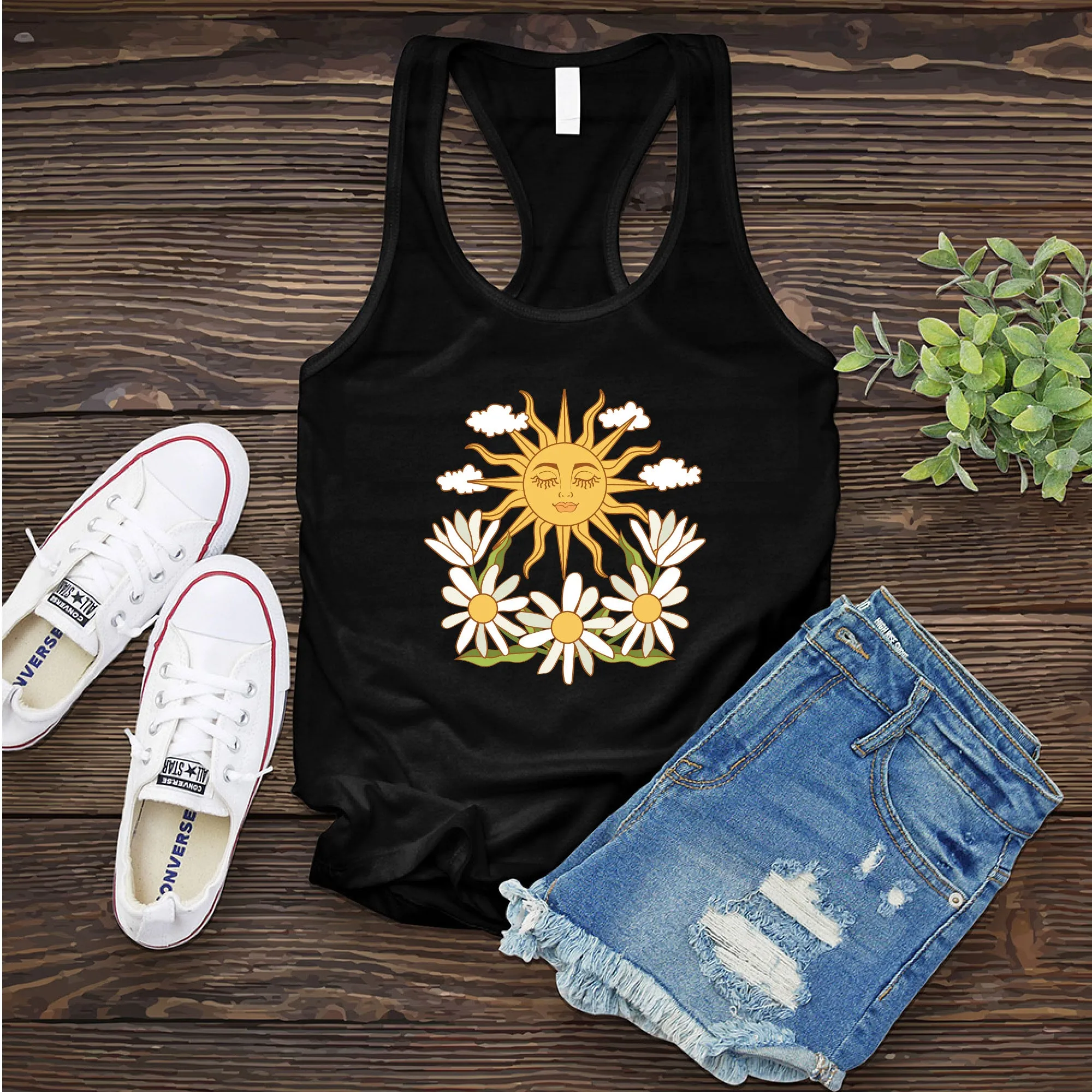 Smiling Daisy Sun Women's Tank Top