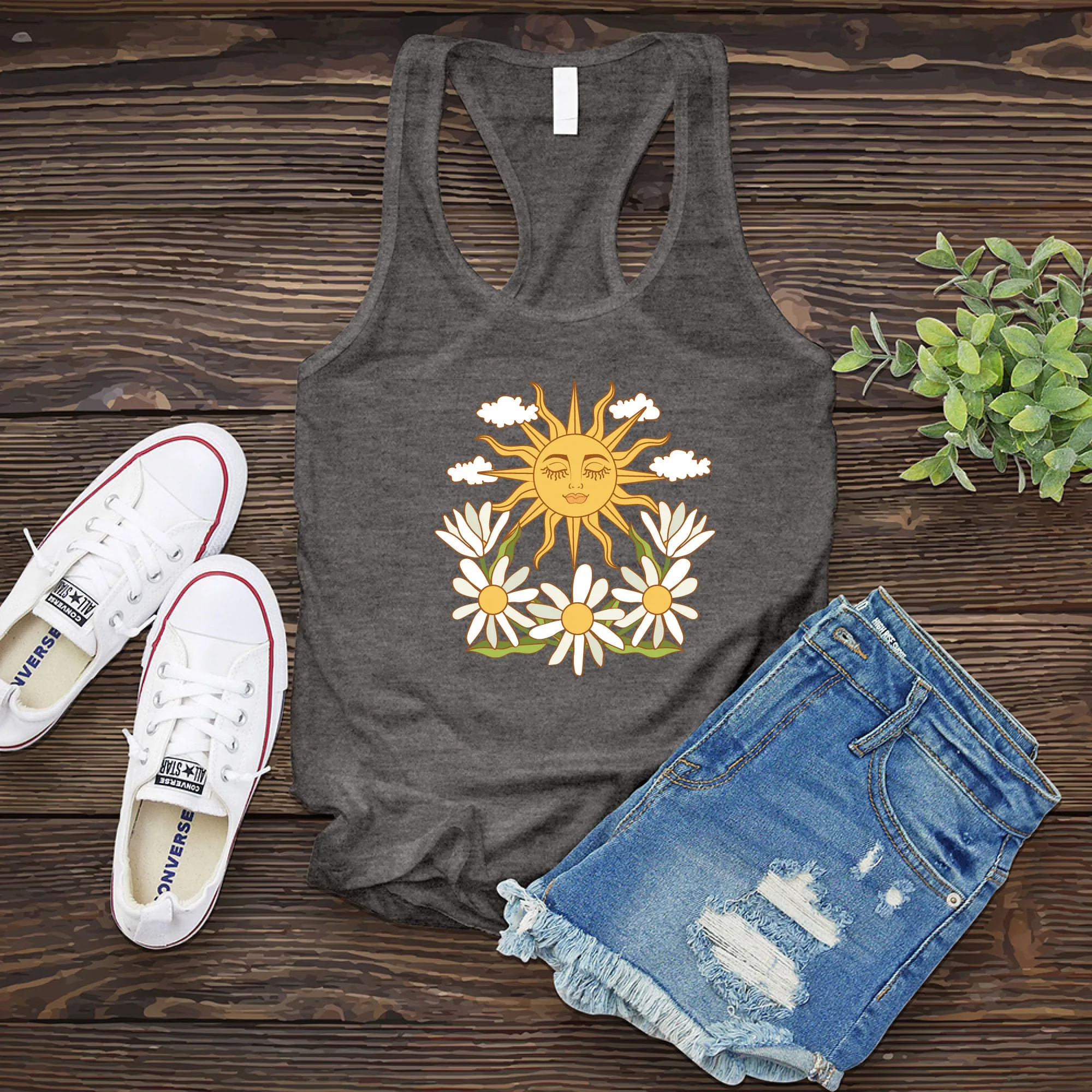 Smiling Daisy Sun Women's Tank Top