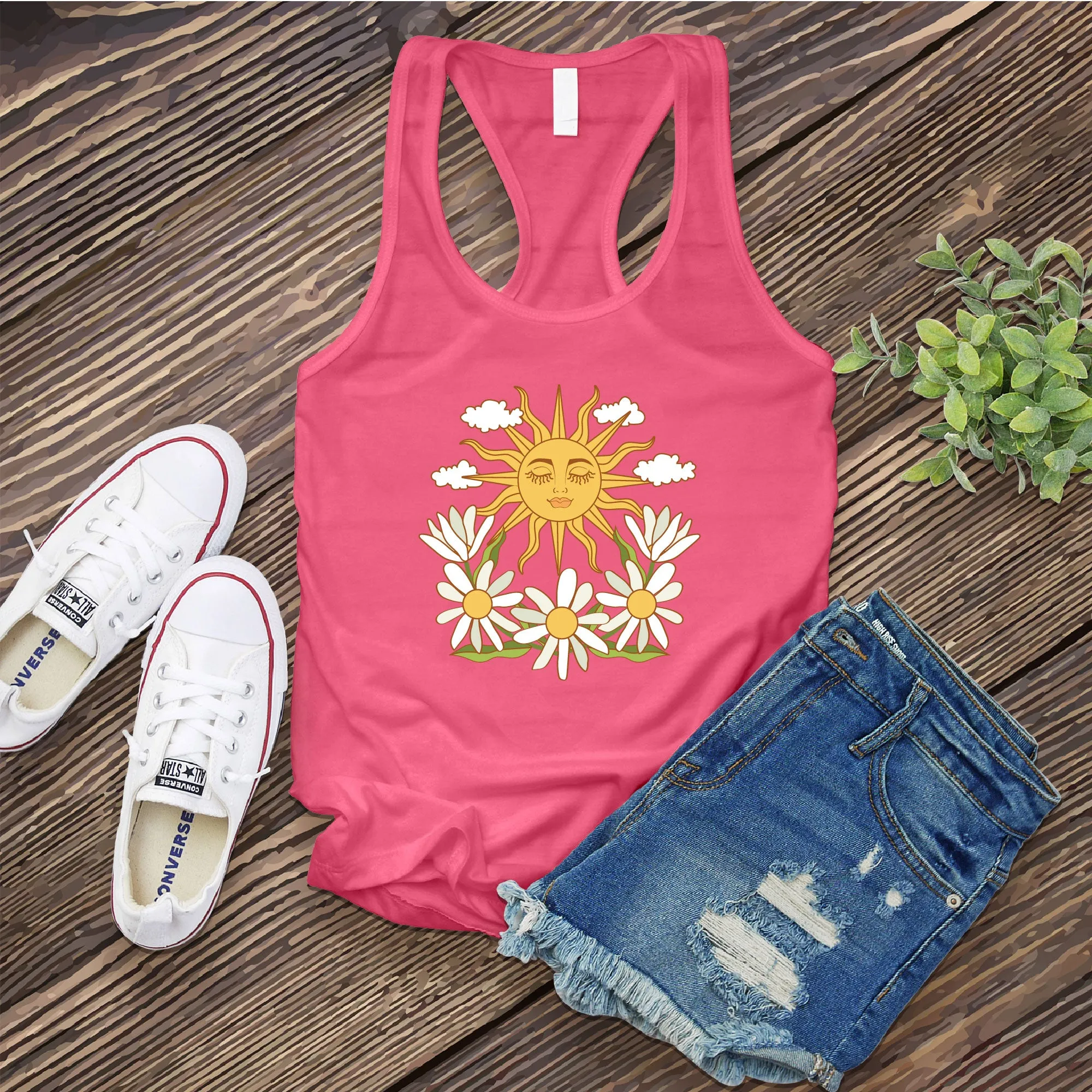 Smiling Daisy Sun Women's Tank Top