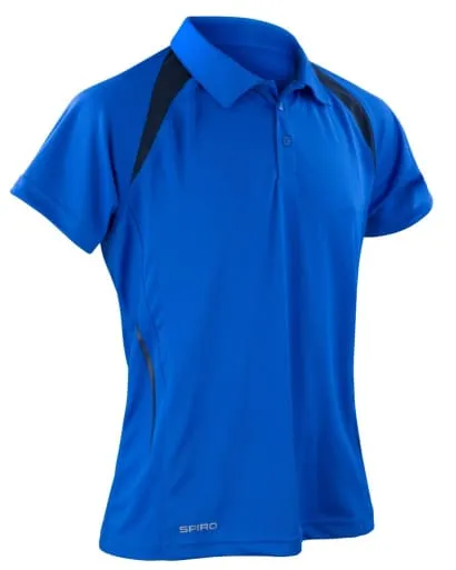 Spiro Mens Team Spirit Breathable sporty Polo Shirt - S177M