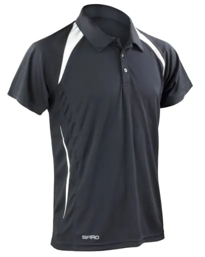 Spiro Mens Team Spirit Breathable sporty Polo Shirt - S177M