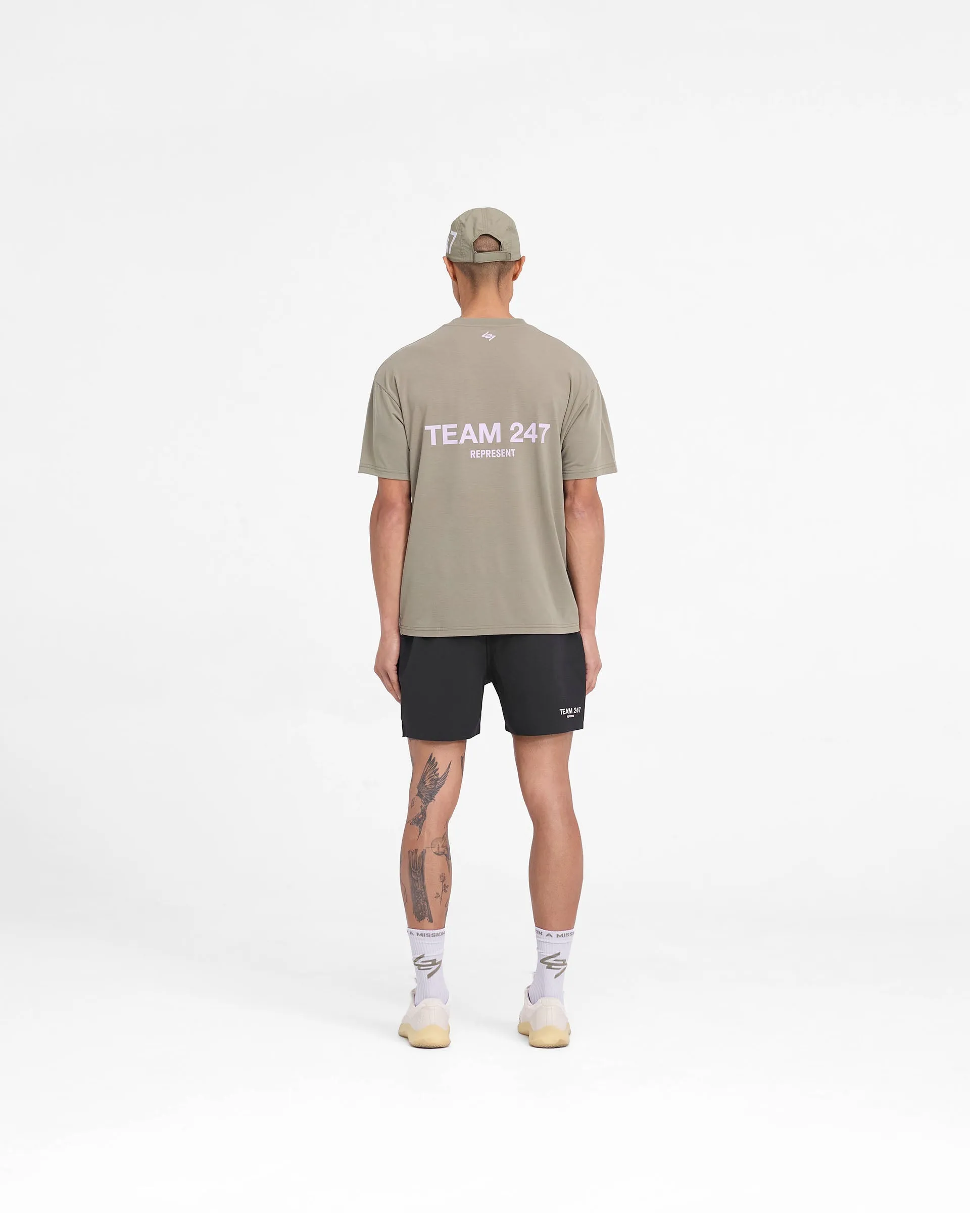 Team 247 Oversized T-Shirt - Khaki Lilac