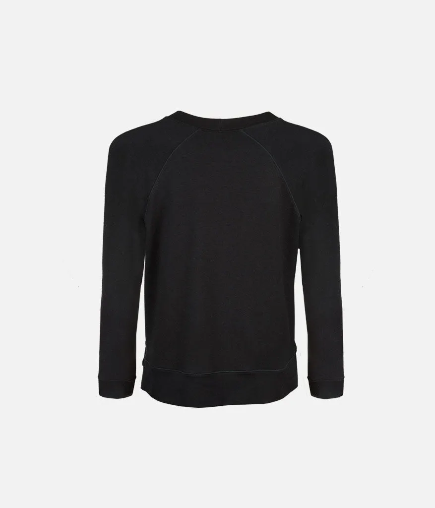 The All-Day Crew Long-Sleeve: Jet Black