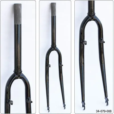 Uc Replacement Fork,700 Hybrid 1-1/8,Bk,Threadless,See Specs Replacement Forks Ultracycle Forks  700C