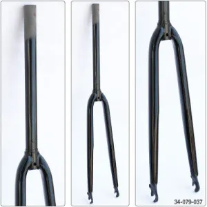 Uc Replacement Fork,700 Road 1'',Bk,Threadless,See Specs Replacement Forks Ultracycle Forks  700C