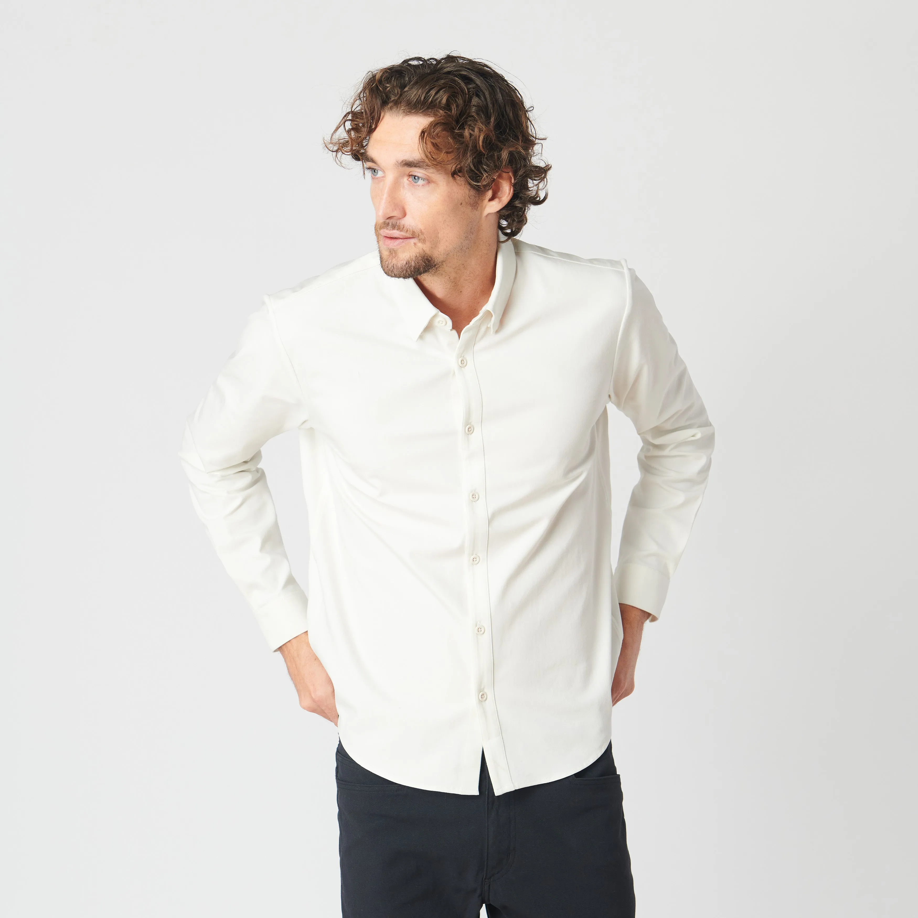 X Cotton Button-Down